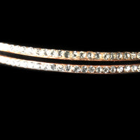 Pente Bangles - Gold and CZ