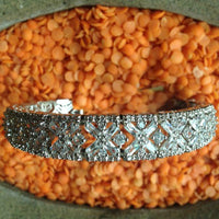 Spectacular Rhodium Plated Baguette Cut CZ Bracelet