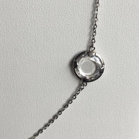 14K Vermeil Necklace with Faceted CZ, 36"