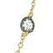 Two Tone Faceted CZs Necklace with Gold and Black - 36"