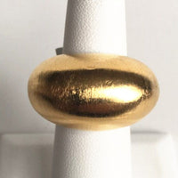 18K Gold Plated Domed Ring