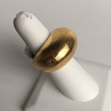 18K Gold Plated Domed Ring