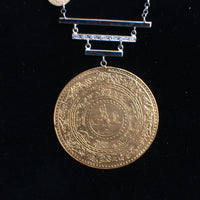 14K Gold Coin Sterling Silver Necklace / Bracelet Combo
