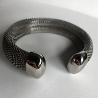 Sterling Silver Mesh Cuff Bracelet