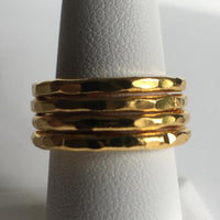 24K Gold Plated Stack Rings / Spacers