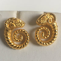 Rams Head earrings, posts