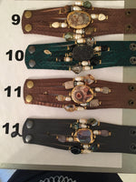 7 Strand Italian Leather Bracelet