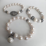 Baroque Pearl Stretch Bracelet- Simple