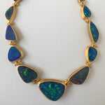 Show Stopping Australian Black Opal Necklace