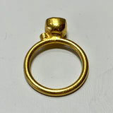 Citrine Gem Candy 24K Gold Stack Ring