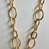 Stunning Blue Quartz Chain Link Necklace